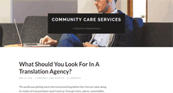Desktop Screenshot of communitycareservices.org