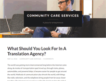 Tablet Screenshot of communitycareservices.org